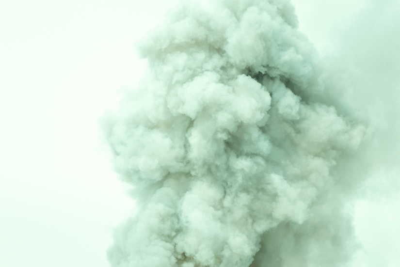 アズベストによる石綿の大気汚染イメージ